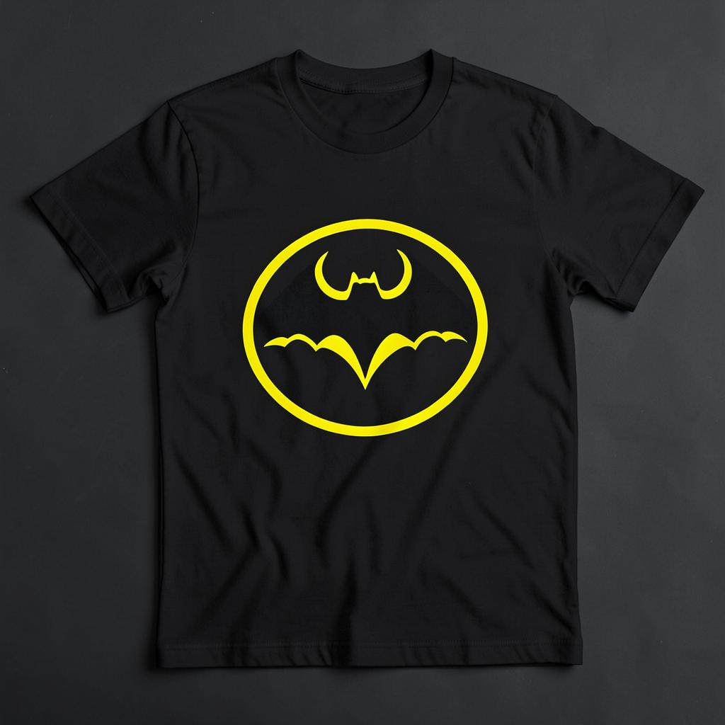 Bat emblem graphic t-shirt